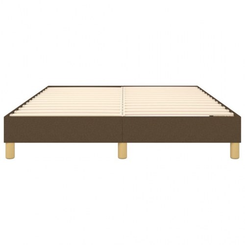 Boxspring sengeramme 140x190 cm - stof, mørkebrun