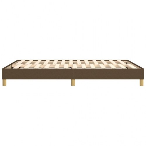 Boxspring sengeramme 140x190 cm - stof, mørkebrun