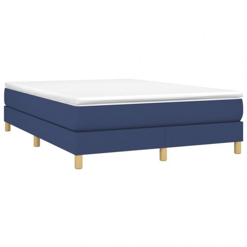 Boxspring sengeramme 140×200 cm i stof - blå