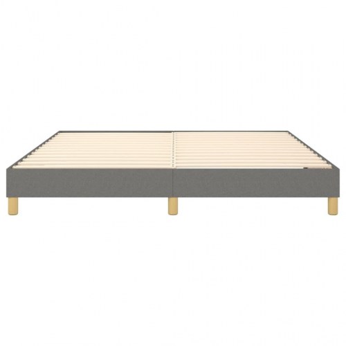Boxspring sengeramme 160×200 cm - stof, mørkegrå
