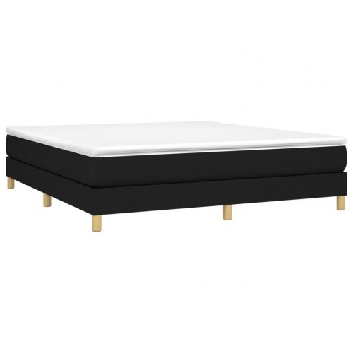 Boxspring sengeramme 160 x 200 cm i sort stof