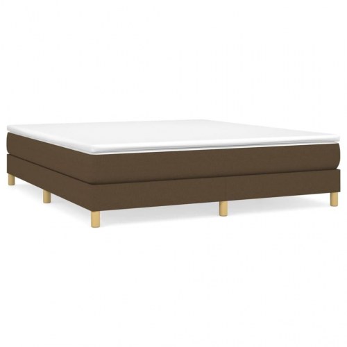 Boxspring sengeramme 160x200 cm i stof - mørkebrun