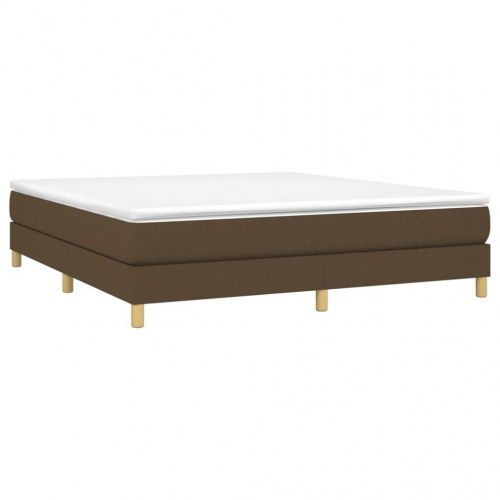 Boxspring sengeramme 160x200 cm i stof - mørkebrun