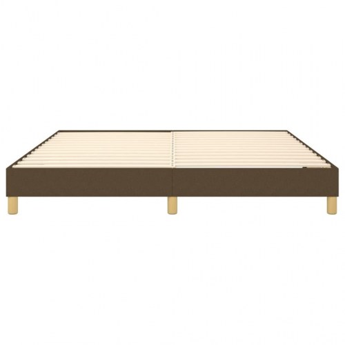 Boxspring sengeramme 160x200 cm i stof - mørkebrun