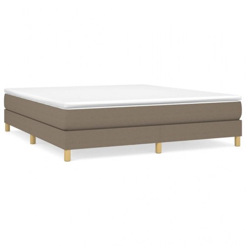 Boxspring sengeramme 160x200 cm - stof gråbrun