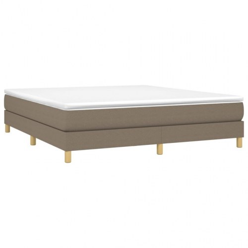 Boxspring sengeramme 160x200 cm - stof gråbrun