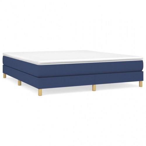 Boxspring sengeramme 160×200 cm - stof, blå