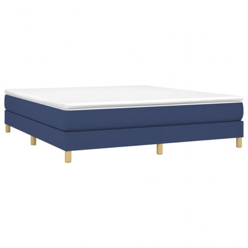 Boxspring sengeramme 160×200 cm - stof, blå