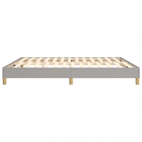 Boxspring sengeramme 180×200 cm - stof, lysegrå