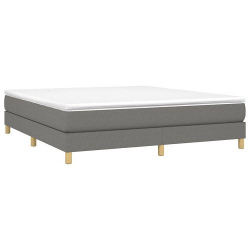 Boxspring sengeramme 180×200 cm i stof - mørkegrå