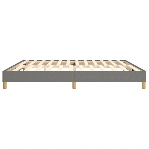 Boxspring sengeramme 200×200 cm - stof, mørkegrå