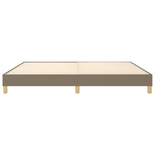 Sengeramme uden madras 200x200 cm stof gråbrun