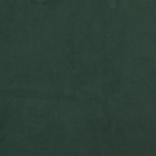Sengeramme til kontinentalseng 140x190 cm fløjl mørkegrøn