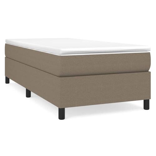 Sengeramme uden madras Taupe 100x200 cm Stof