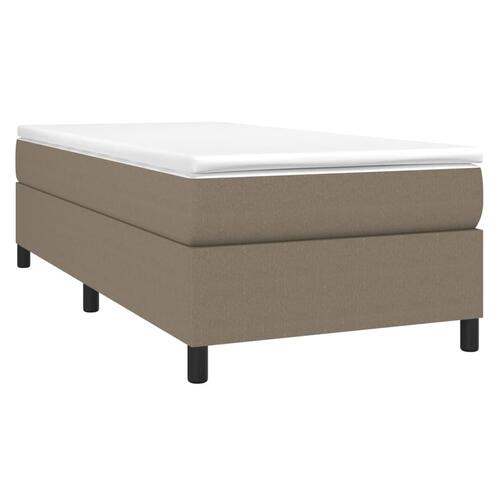 Sengeramme uden madras Taupe 100x200 cm Stof