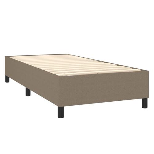 Sengeramme uden madras Taupe 100x200 cm Stof