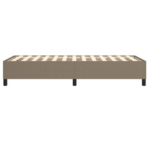 Sengeramme uden madras Taupe 100x200 cm Stof