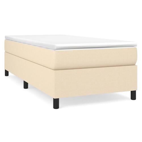 Sengeramme uden madras Creme 100x200 cm Stof