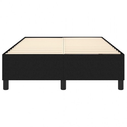 Boxspring sengeramme i stof - sort 120 x 200 cm