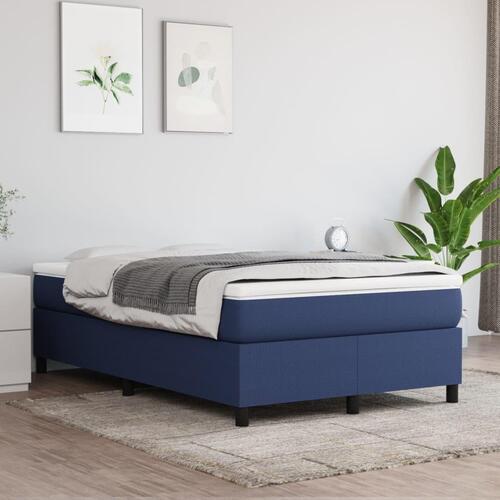 Sengeramme uden madras 120x200 cm stof blå