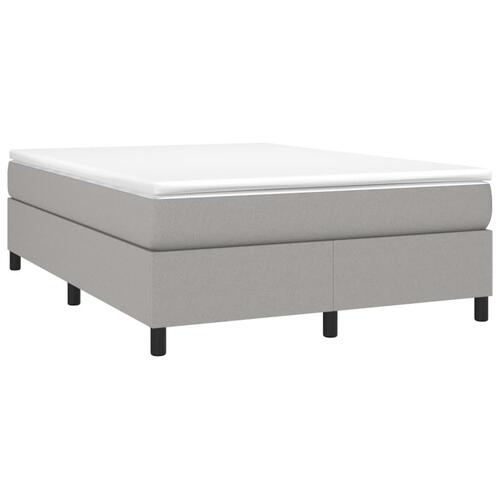 Sengeramme uden madras 140x190 cm stof lysegrå