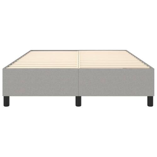 Sengeramme uden madras 140x190 cm stof lysegrå