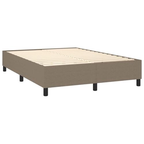 Sengeramme uden madras 140x190 cm stof gråbrun