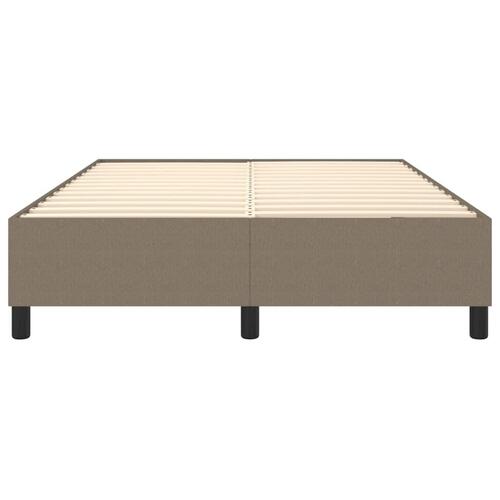 Sengeramme uden madras 140x190 cm stof gråbrun