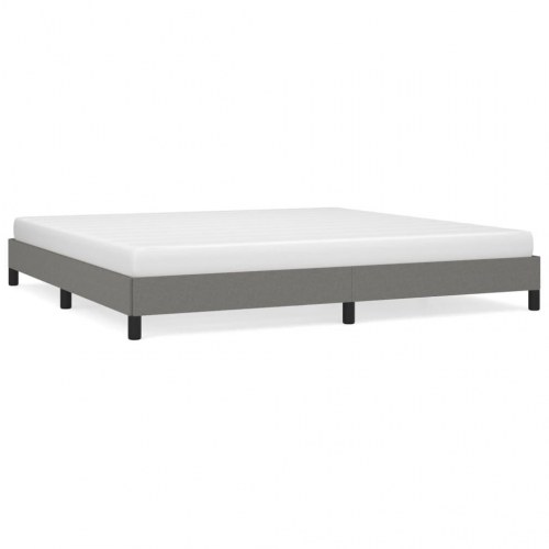 Sengeramme uden madras 200×200 cm - stof, mørkegrå