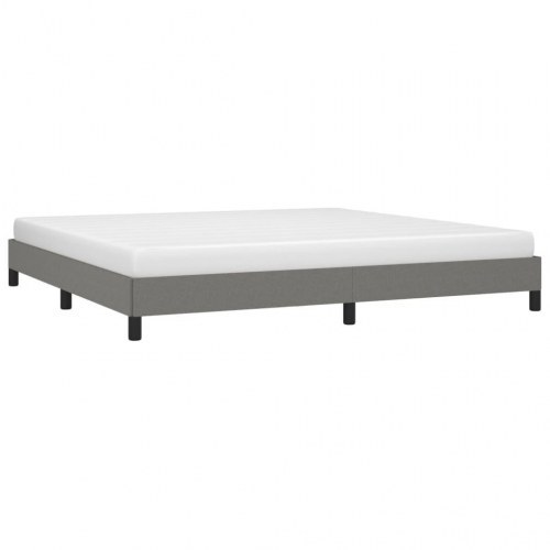 Sengeramme uden madras 200×200 cm - stof, mørkegrå