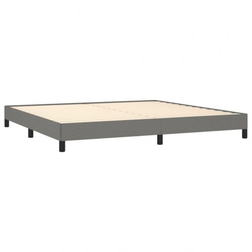 Sengeramme uden madras 200×200 cm - stof, mørkegrå