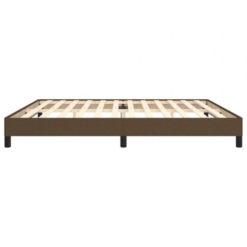 Sengeramme uden madras 200×200 cm - stof, mørkebrun