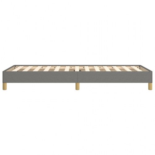 Sengeramme uden madras Mørkegrå 90x190 cm Stof