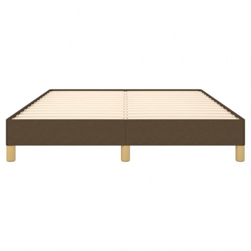 Sengeramme uden madras 140×190 cm - stof, mørkebrun
