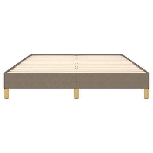 Sengeramme uden madras 140x200 cm stof gråbrun