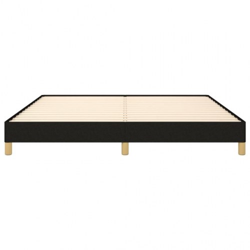Sengeramme i stof 180x200 cm - sort, inkl. lameller