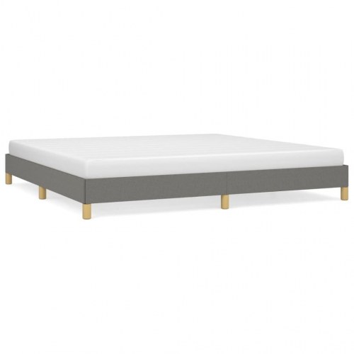 Sengeramme uden madras 200×200 cm - stof, mørkegrå
