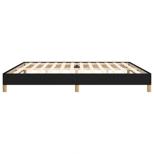Sengeramme i stof - 200x200 cm, sort (uden madras)