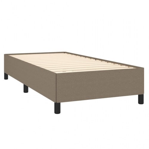 Sengeramme uden madras 90×200 cm - stof, gråbrun