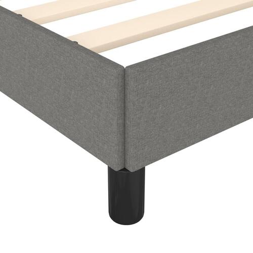Sengeramme uden madras Mørkegrå 100x200 cm Stof