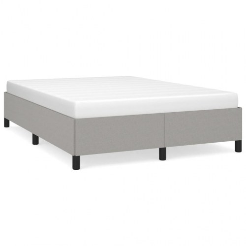 Sengeramme uden madras 140×190 cm - stof, lysegrå