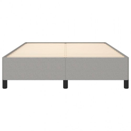 Sengeramme uden madras 140×190 cm - stof, lysegrå