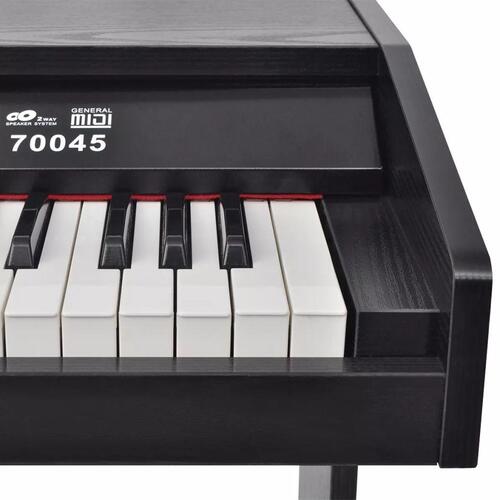 Digitalt piano med pedaler 88 tangenter sort melaminbræt