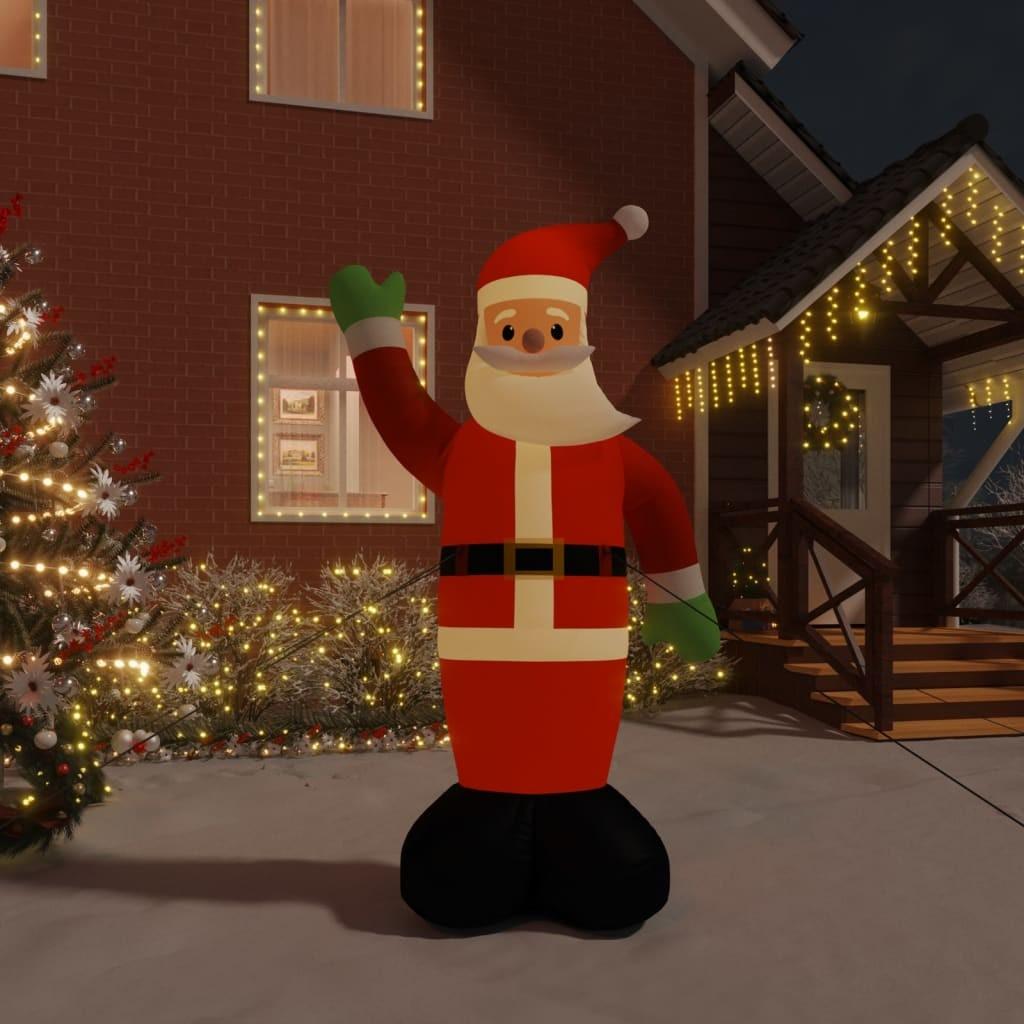 Oppustelig julemand med LED-lys 370 cm