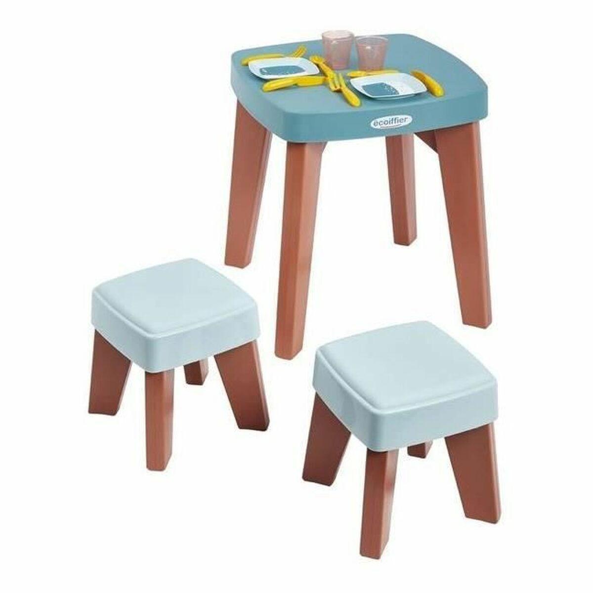 Bord Med Stole Ecoiffier Plastik Multifarvet Dele