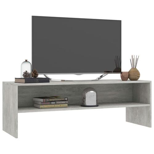 Tv-skab 120 x 40 x 40 cm spånplade betongrå