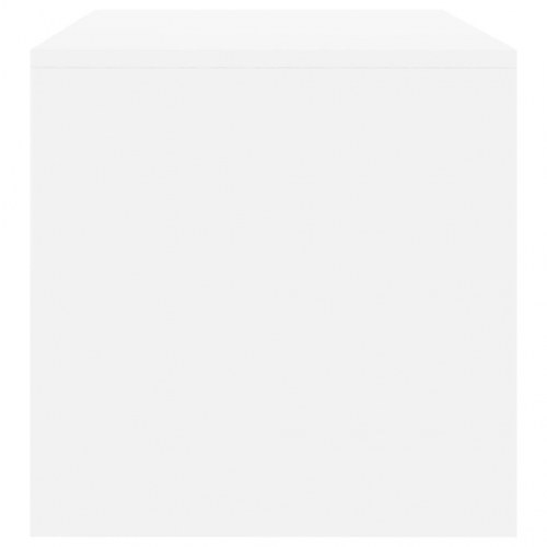 Tv-bord 120x40x40 cm konstrueret træ hvid højglans