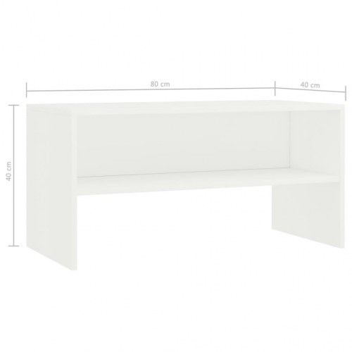 TV-bord 80 x 40 x 40 cm - hvid