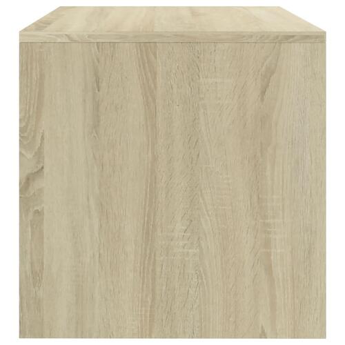 Sengeborde 2 stk. 40x30x30 cm konstrueret træ Sonoma-eg
