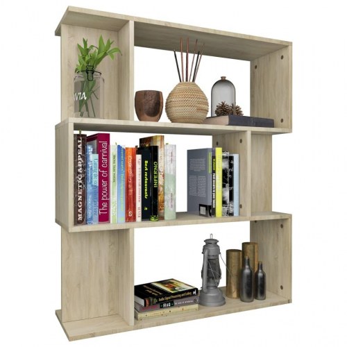 Bogreol og rumdeler 80 x 24 x 96 cm i sonoma-eg